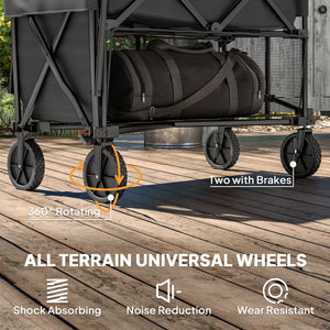 Two-tier folding trolley