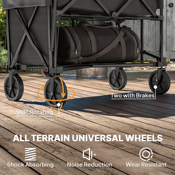Two-tier folding trolley