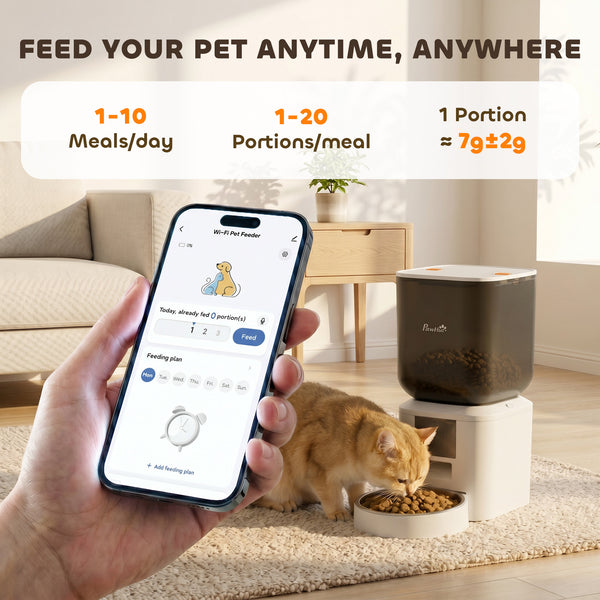 8 L Wi-Fi automatic feeder with voice message