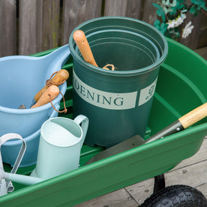 Steel garden cart with handle and 10" pneumatic tires