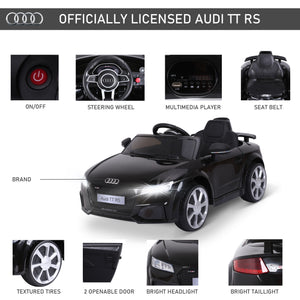 Audi 6 V with remote control, black