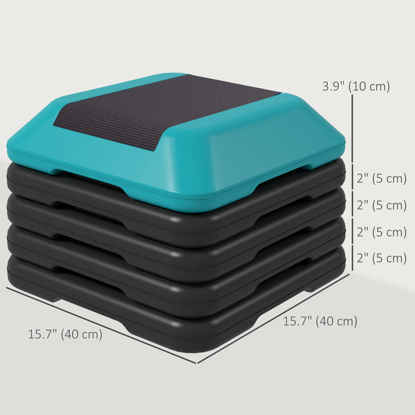 5-level height-adjustable stepper blue