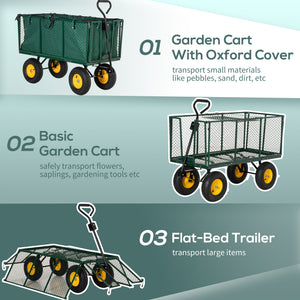 Utility trolley with removable mesh sides