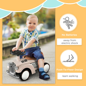Classic Toddler Push Car, Cream White