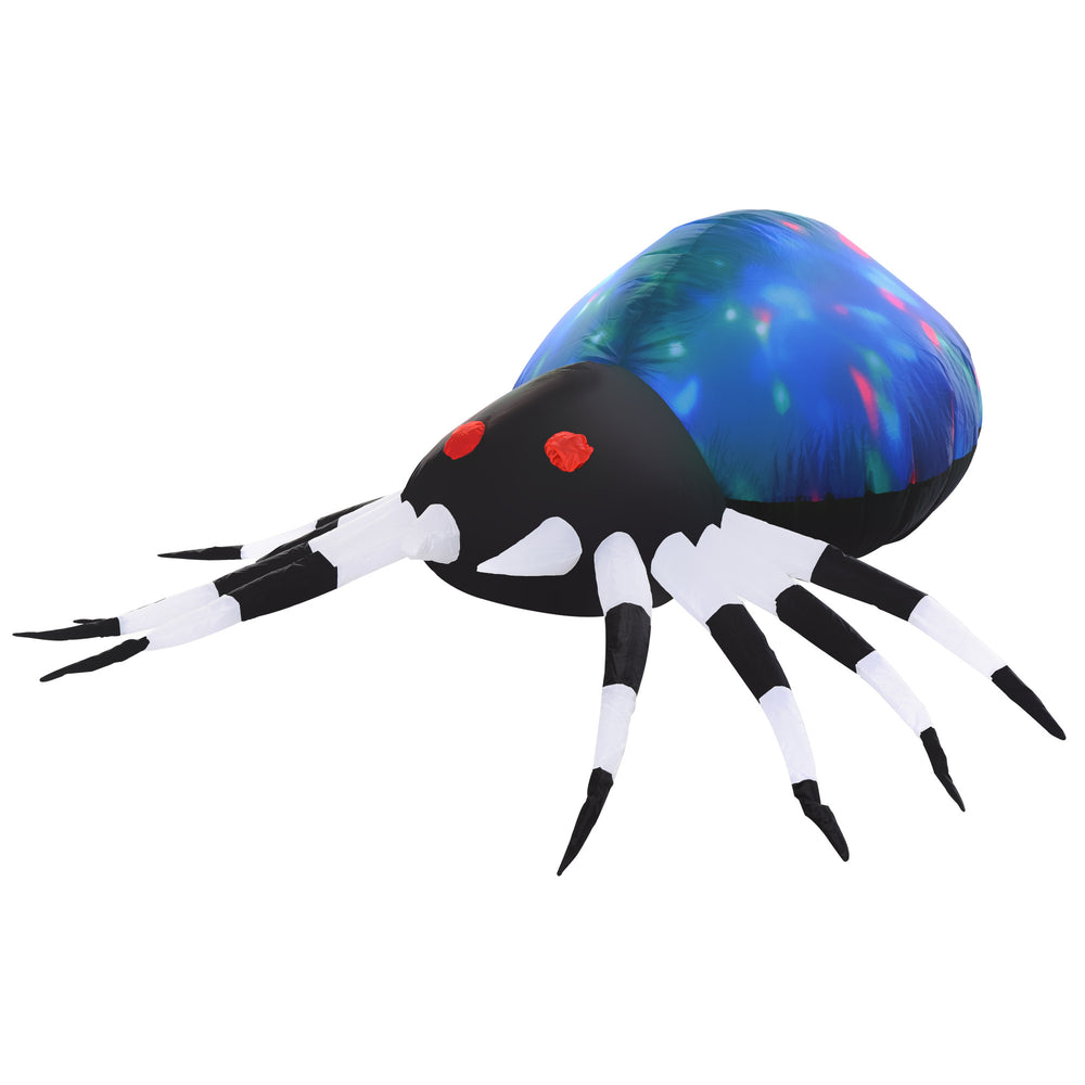 Halloween Giant Scary Inflatable Spider 1.5m Airblown with LED Lights