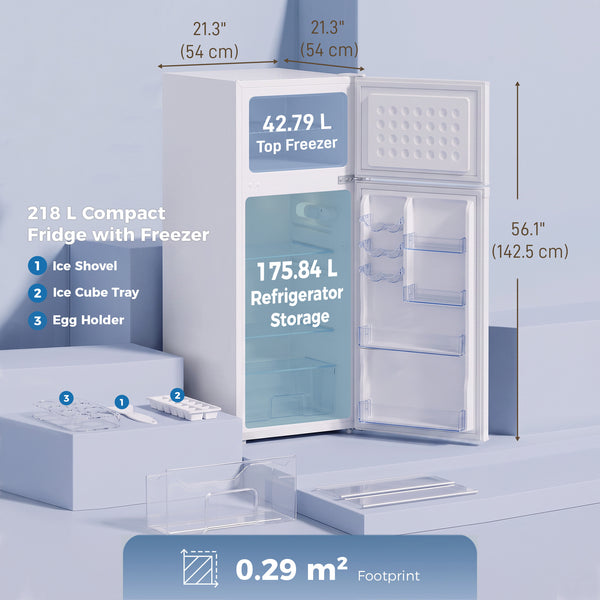 7.7 cu. ft. Refrigerator with Freezer, White
