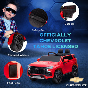 Chevrolet TAHOE 12V with remote control, red