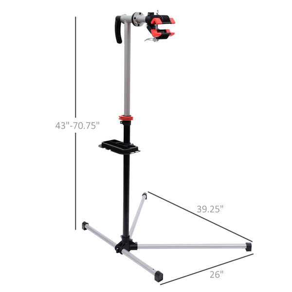Adjustable bicycle repair stand 