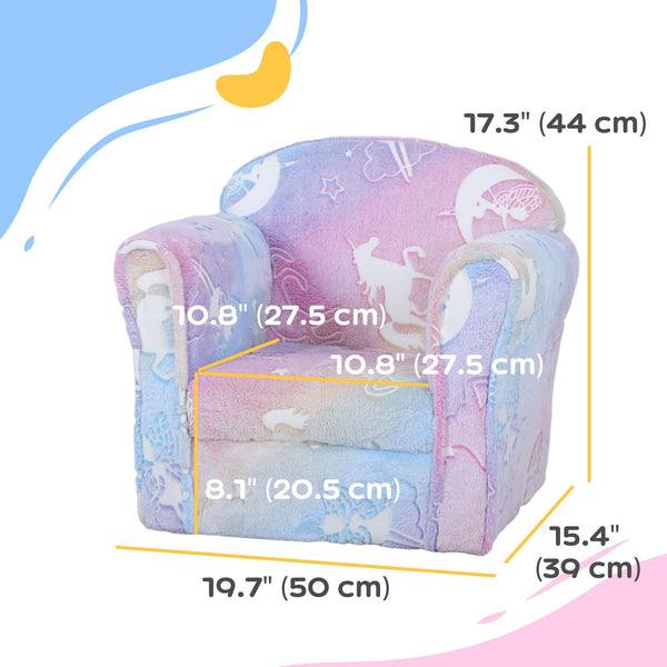 Toddler chair, bright fairy design