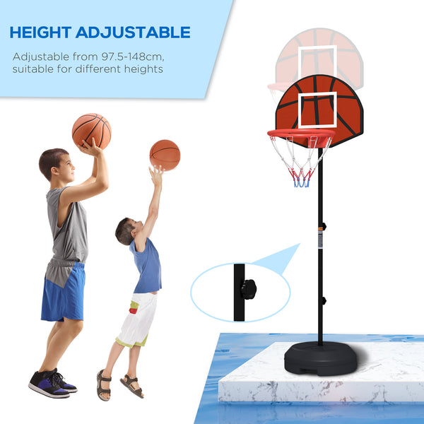 2-in-1 basketball hoop with basket and magnetic darts