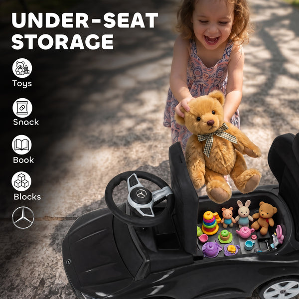 3-in-1 ride-on car with canopy, 18-36 months, black
