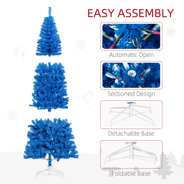 7ft Blue Artificial Christmas Tree