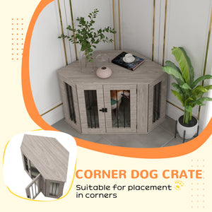 41-inch crate furniture with cushion, brown walnut color
