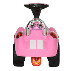 Toddler Push Car with Music, Horn and Light, Pink
