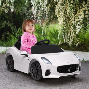 Maserati Gran Turismo 12V Licensed with Remote Control, White