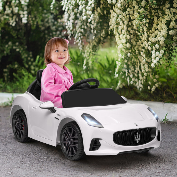 Maserati Gran Turismo 12V Licensed with Remote Control, White
