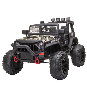12V Police Jeep with Parental Remote Control, Camouflage
