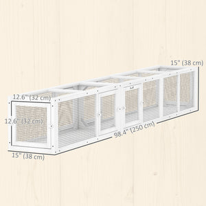 Modular cat tunnel, white