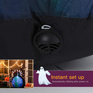 Halloween Giant Scary Inflatable Spider 1.5m Airblown with LED Lights