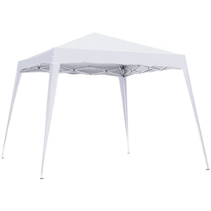 8 x 8 Folding Awning with Carry Bag, White