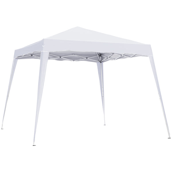 8 x 8 Folding Awning with Carry Bag, White