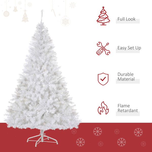6ft Pre-Lit Artificial Christmas Tree with Warm White LED Light