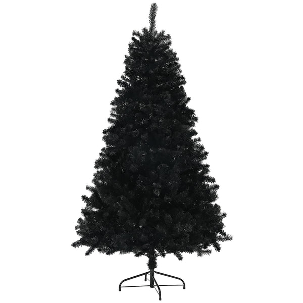 5ft Black Artificial Christmas Trees with Automatic Opening