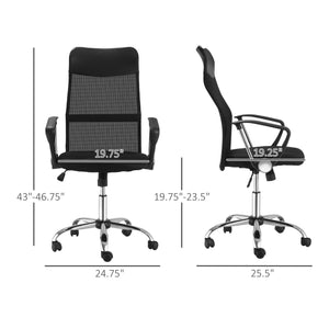 Black mesh office chair