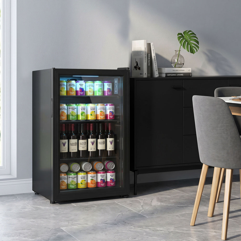 3.2 cu. ft. Beverage Refrigerator, 128-Can Capacity, Black