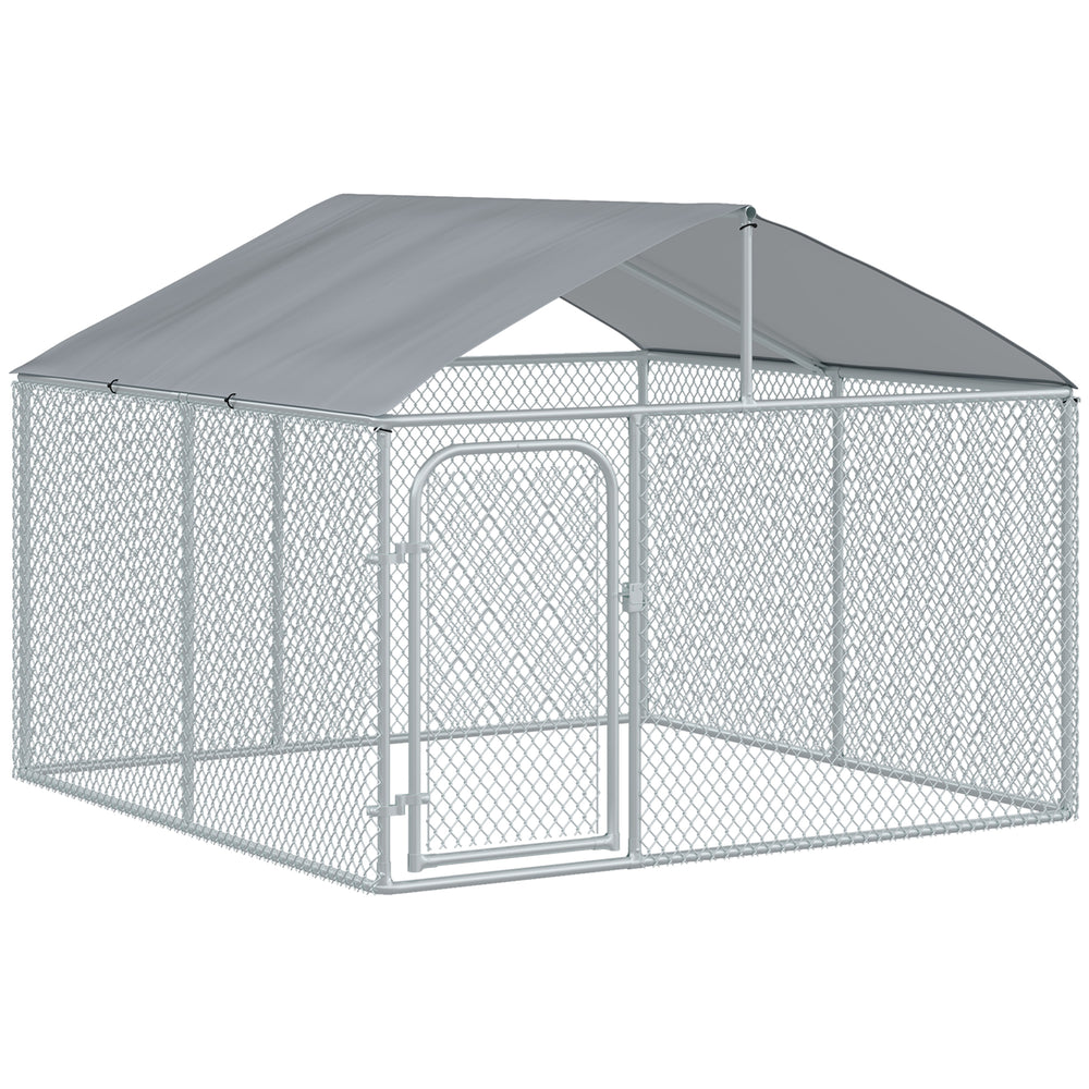 Kennel with waterproof and UV-resistant cover
