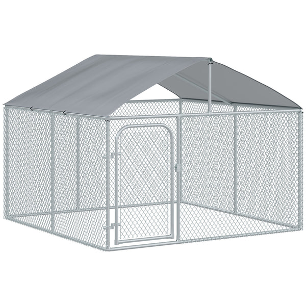 Kennel with waterproof and UV-resistant cover