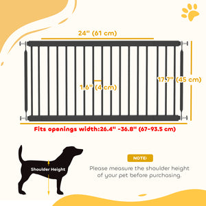 Pet gate, black