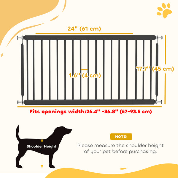 Pet gate, black
