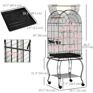 Large bird cage with opening lid