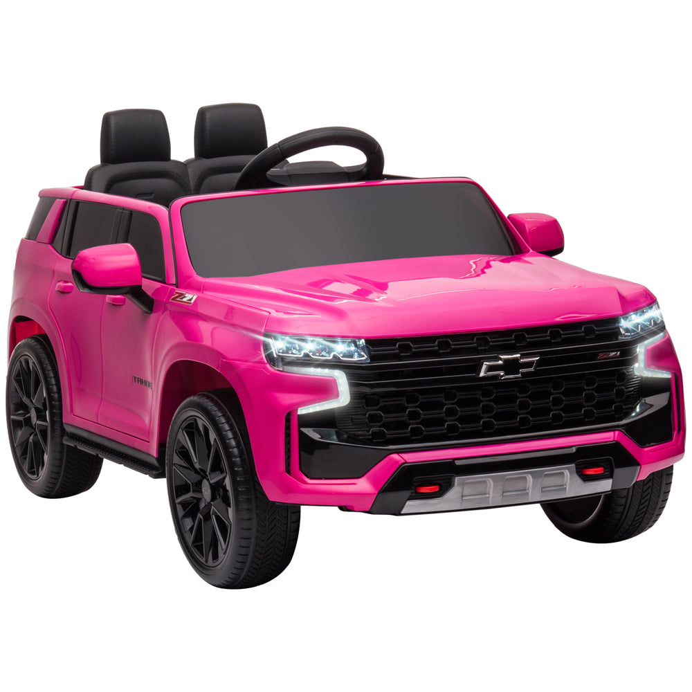 Licensed 12V Chevrolet Tahoe with Parental Remote, Pink