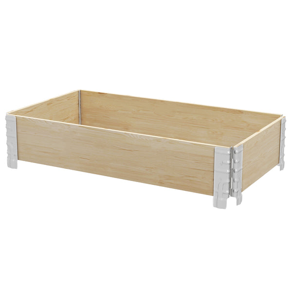 Folding raised planter