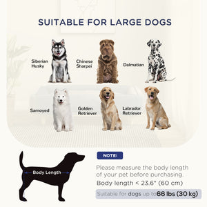 Washable Raised Dog Sofa for Large Dogs with Non-Slip Pads, Dark Grey