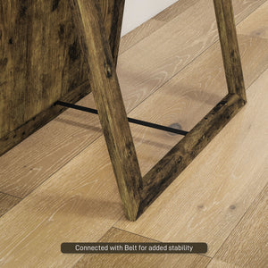 Full length standing mirror, rustic brown