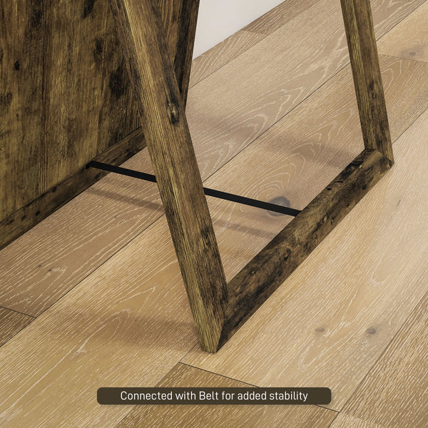 Full length standing mirror, rustic brown