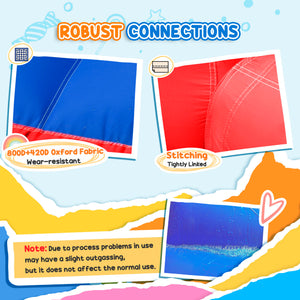 Qaba 14.3 x 8FT Inflatable Bounce House, 4-in-1 Bouncy Castle with Slide, Climbing Wall, Jumping Area, Pool, and Blower