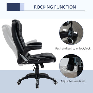 Black synthetic leather office chair
