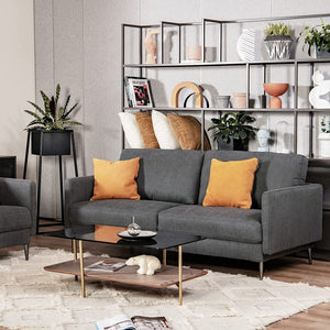 Canapé 2 places moderne avec coussins de dossier confortables