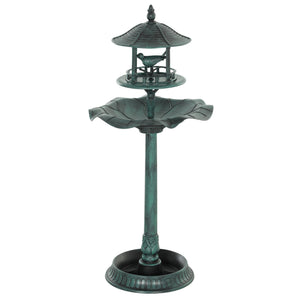 3-in-1 Pedestal Garden Bird Bath with Large Bowl
