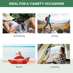 Foldable Camp Bed for Adults, Portable Outdoor Sleeping Bed, Green