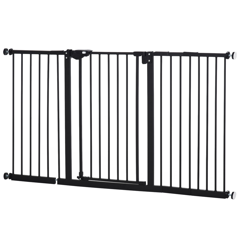 Pressure fit safety gate, black