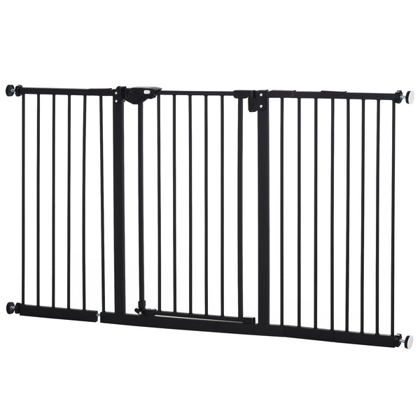 Pressure fit safety gate, black