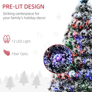3ft LED Fiber Optic Pre-Lit Christmas Tree with Stand