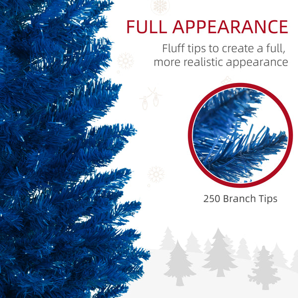 5ft Slim Blue Artificial Christmas Tree