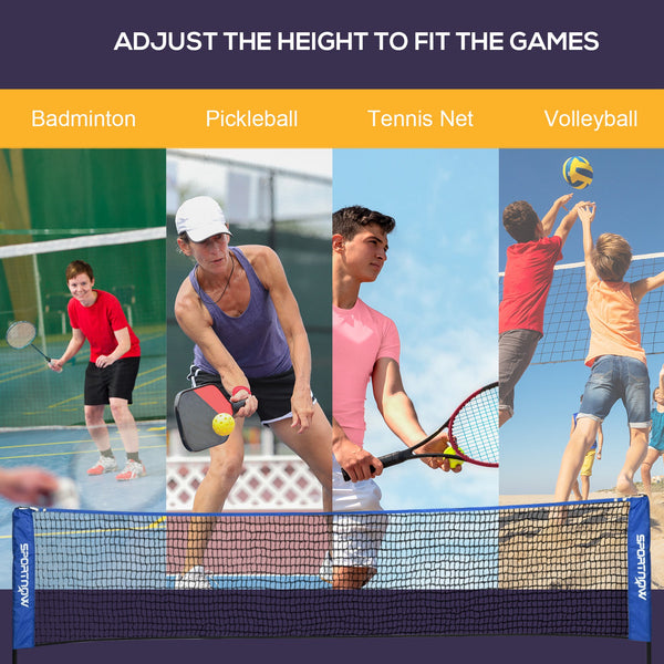 10-foot badminton net with carrying bag