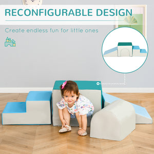 Foam climbing blocks, blue/green 